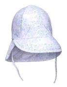 Matgustas Printed Uv Sun Hat. Grs Solhat Purple MINI A TURE