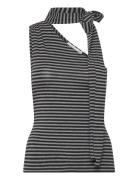 Shoulder Top Tops T-shirts & Tops Sleeveless Grey Weekday