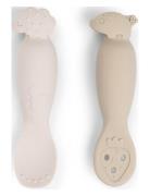 Learning Spoon Set Tiny Farm Sand Home Meal Time Cutlery Beige D By De...