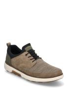Rieker Men's Shoes B3354-14 Blue Low-top Sneakers Brown Rieker