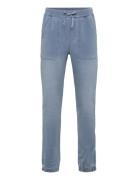 Fleece Denim Trousers Bottoms Sweatpants Blue Boboli