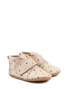 Beginners™ Velcro Scallops Shoes Pre-walkers - Beginner Shoes  Cream P...