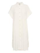 Cuelina Kaftan Dress Knælang Kjole White Culture