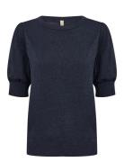 Sc-Dollie Tops Knitwear Jumpers Navy Soyaconcept