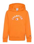 Hooded Sweatshirt Tops Sweatshirts & Hoodies Hoodies Orange Champion