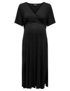 Olmamaze S/S All In Nursi Dress Noos Knælang Kjole Black Only Maternit...