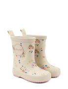 Gumboots? Aop Shoes Rubberboots High Rubberboots Cream Pom Pom