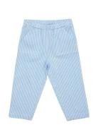 Seersucker Pants Bottoms Trousers Blue Copenhagen Colors