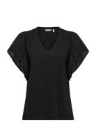 Cuaca T-Shirt Tops T-shirts & Tops Short-sleeved Black Culture