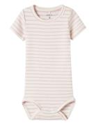 Nbnbani Ss Body Noos Bodies Short-sleeved Pink Name It