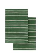 Tea Towels, Green, 70X50 Cm 2-Pack Home Textiles Kitchen Textiles Kitc...