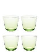 Tumbler Grace Set/4 Home Tableware Glass Whiskey & Cognac Glass Green ...