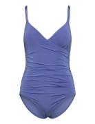Swimsuit Jess Shaping Badedragt Badetøj Blue Lindex