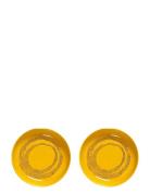 Plate High Yellow-Dots Black Feast By Ottolenghi Set/2 Home Tableware ...