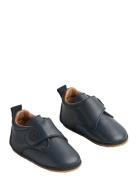 Indoor Shoe Dakota Solid Slippers Hjemmesko Navy Wheat