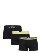 Trunk 3P Bold Boxershorts Black BOSS