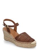 Espadrilles Espadrillos Med Hæl Sandal Brown Billi Bi