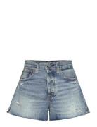 Distressed-Hem Denim Short Bottoms Shorts Denim Shorts Blue Polo Ralph...