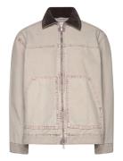 Padded Cotton Canvas Jacket Foret Jakke Beige Monki