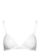 Sheer Lace Triangle Bra Lingerie Bras & Tops Soft Bras Bralette White ...