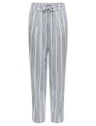 Onlcaro-Poptrash Easy Linen Bl Pnt Bottoms Trousers Straight Leg Blue ...