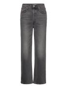 Ribcage Straight Ankle Blacks Bottoms Jeans Straight-regular Black Lev...