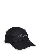 5 Panel Flp Twill Cap Designers Headwear Caps Black Fred Perry