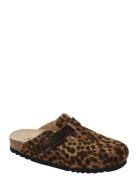 Sl Fae Leather Yena Shoes Mules & Slip-ins Flat Mules Brown Scholl