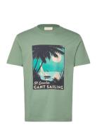 Placed Graphic T-Shirt Tops T-Kortærmet Skjorte Green GANT
