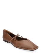 Sway Black Leather Ballet Flats Ballerinasko Ballerinaer Brown ALOHAS
