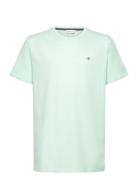 Shield Ss T-Shirt Tops T-Kortærmet Skjorte Green GANT