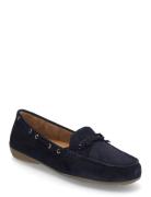 Moccasin Loafer Shoes Heels Heeled Loafers Navy Gabor