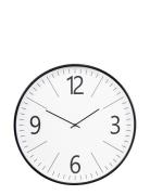 Sari - Wall Clock, Black And White, , Silent Movement, Ø51 Cm Home Dec...