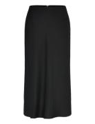 Linen Blend Skirt Skirts Knee-length & Midi Skirts Black GANT