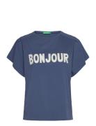 T-Shirt Tops T-shirts & Tops Short-sleeved Blue United Colors Of Benet...