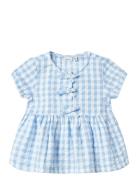 Nmffisina Ss Top Tops T-Kortærmet Skjorte Blue Name It