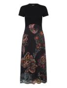 Paisley Mesh Lacroi Dresses T-shirt Dresses Black Desigual