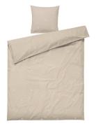 Daisy Bed Linen 140X200 Cm Sand/White Dk Home Textiles Bedtextiles Bed...