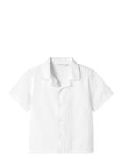 Nmmfebek Ss Nreg Shirt Tops Shirts Short-sleeved Shirts White Name It