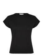 Short-Sleeved Fine-Knit Sweater Tops Knitwear Jumpers Brown Mango