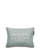 Logo Linen/Cotton 40X30 Pillow Home Textiles Bedtextiles Pillows Green...