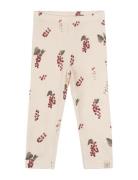 Legging Printed Bottoms Leggings Cream Petit Piao