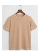 Sunfaded Ss T-Shirt Tops T-Kortærmet Skjorte Beige GANT