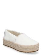 Valencia Espadrillos Flade Sandal White TOMS