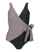 Monaco 3 Colour Swimsuit Badedragt Badetøj Black Missya