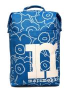 Mono Backpack Piirto Unikko Rygsæk Taske Blue Marimekko