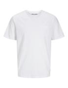 Jjjake Tampa Pocket Tee Ss Crew Neck Tops T-Kortærmet Skjorte White Ja...