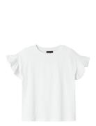 Nlffang Short Capsl. Top Tops T-Kortærmet Skjorte White LMTD