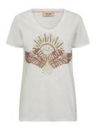 Mmnadine O-Ss Deco Tee Dresses T-shirt Dresses White MOS MOSH