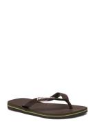 Hav. Brasil Logo Shoes Summer Shoes Sandals Flip Flops Blue Havaianas